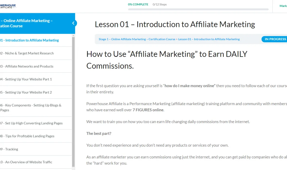 affiliate marketing programs