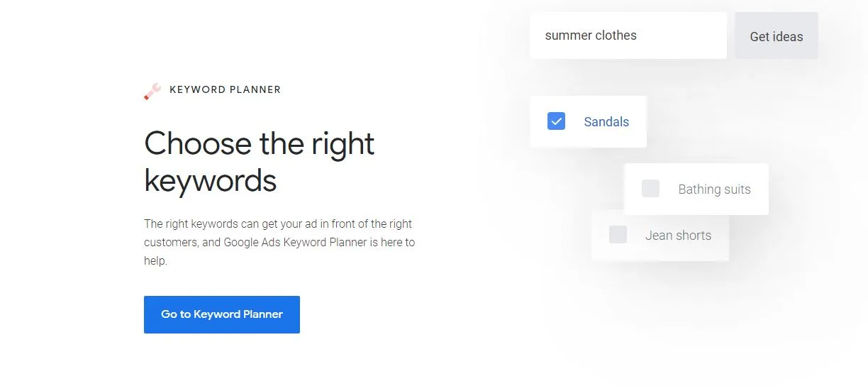 google keyword planner
