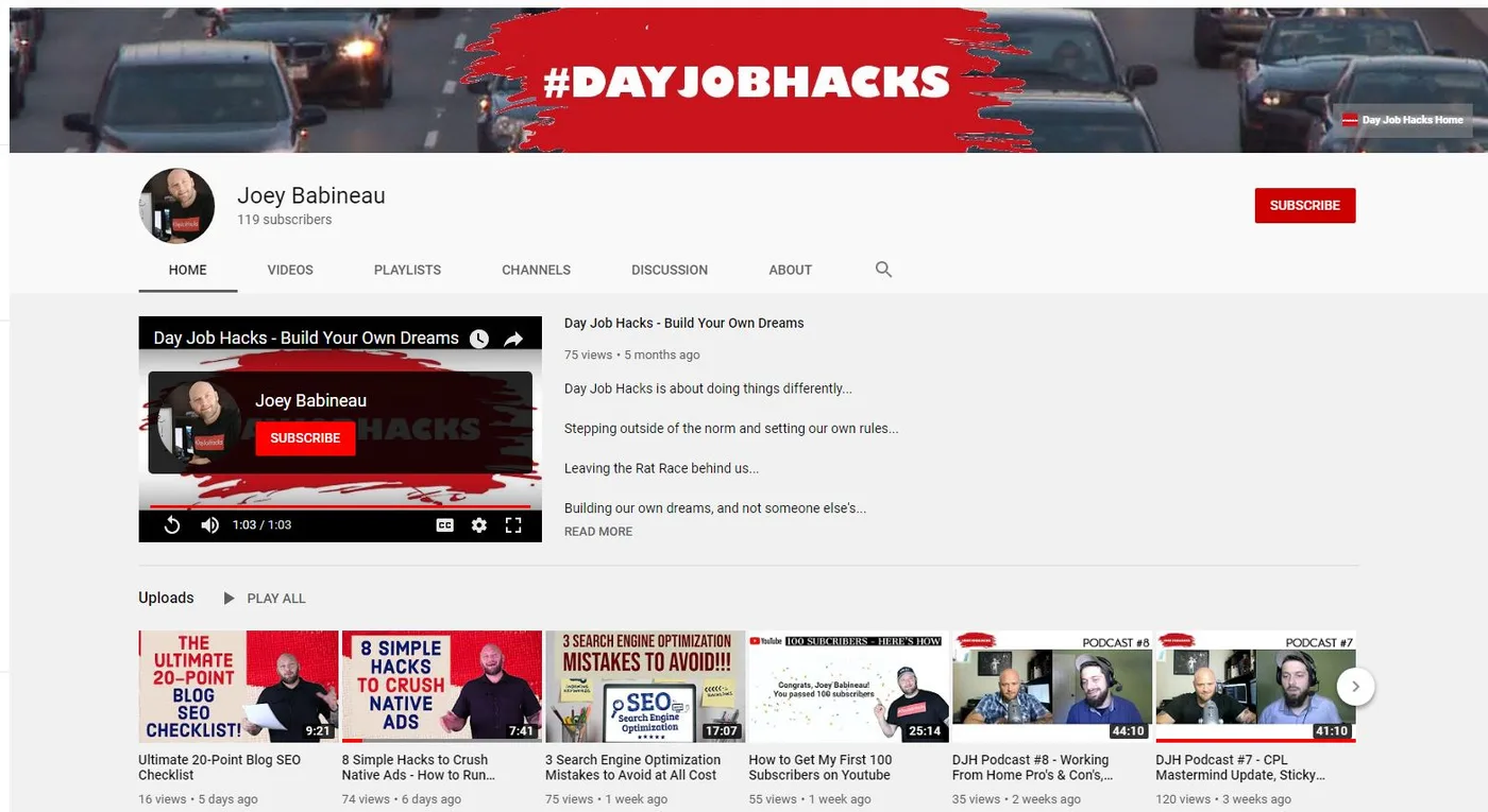 Day Job Hacks Youtube