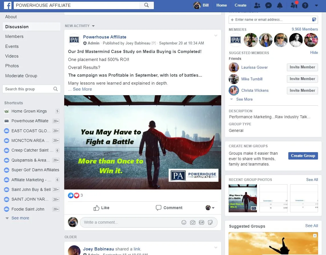 Powerhouse Affiliate Facebook Group