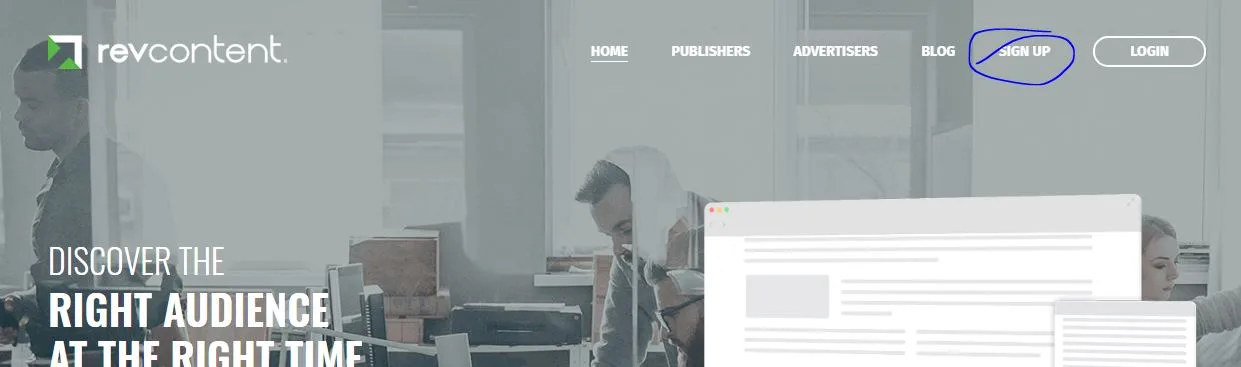 revcontent signup