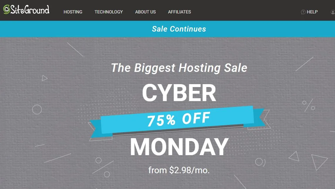 wordpress hosting - siteground