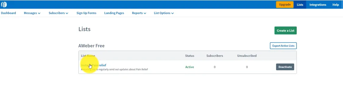 Email list with no website