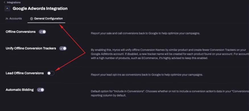 google ads hyros