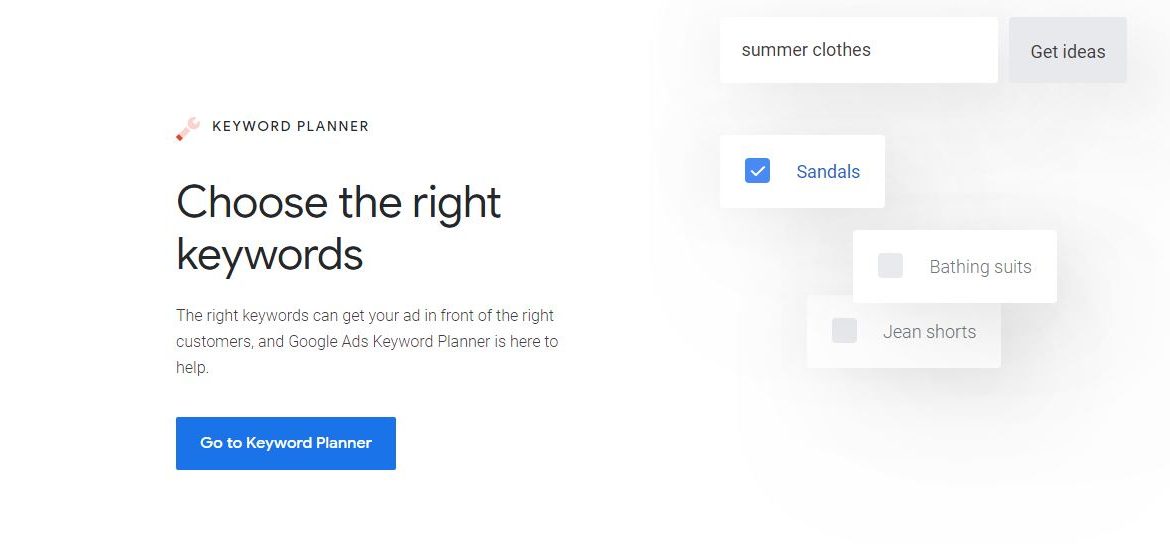 google keyword planner