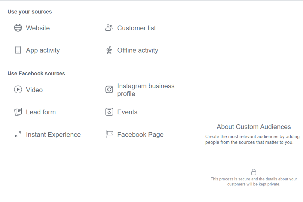 Facebook audiences