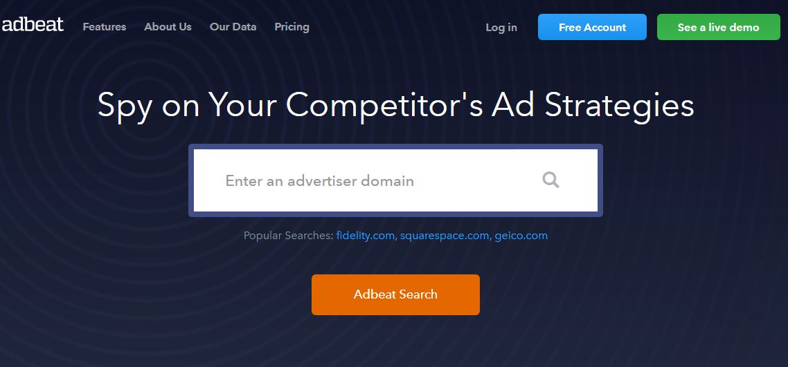 adbeat - affiliate marketing spy tools