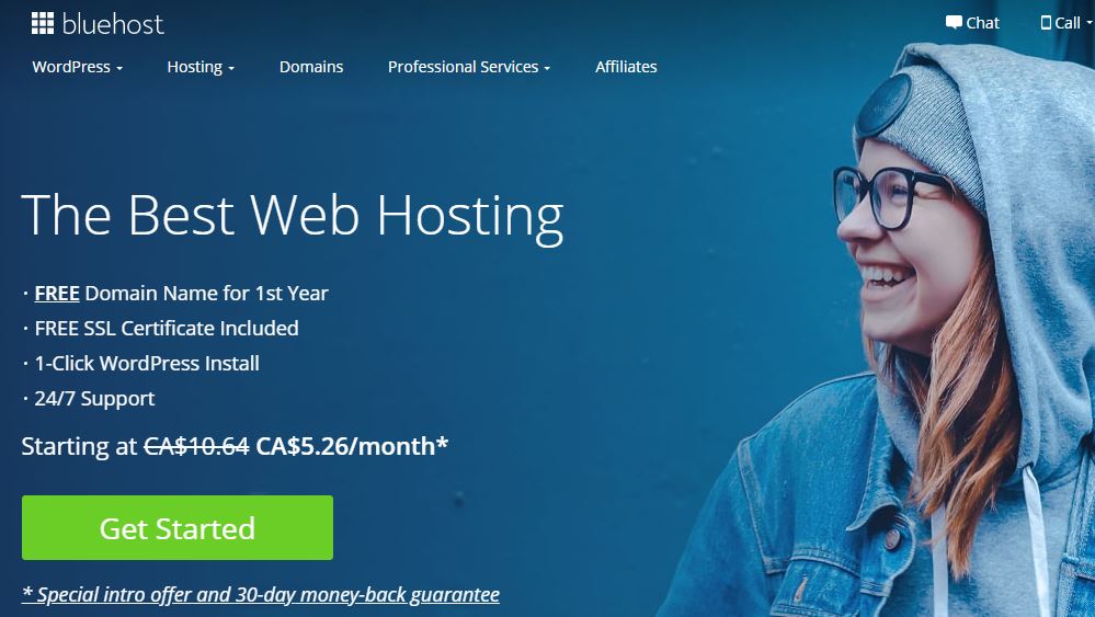 wordpress hosting - bluehost