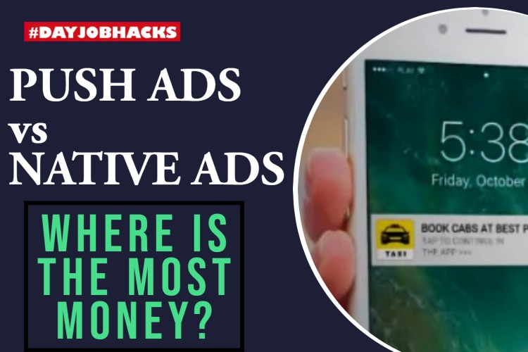 native ads vs push ads